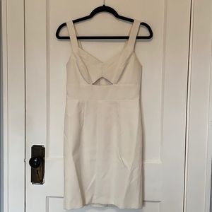 Yum Kim white cocktail keyhole dress